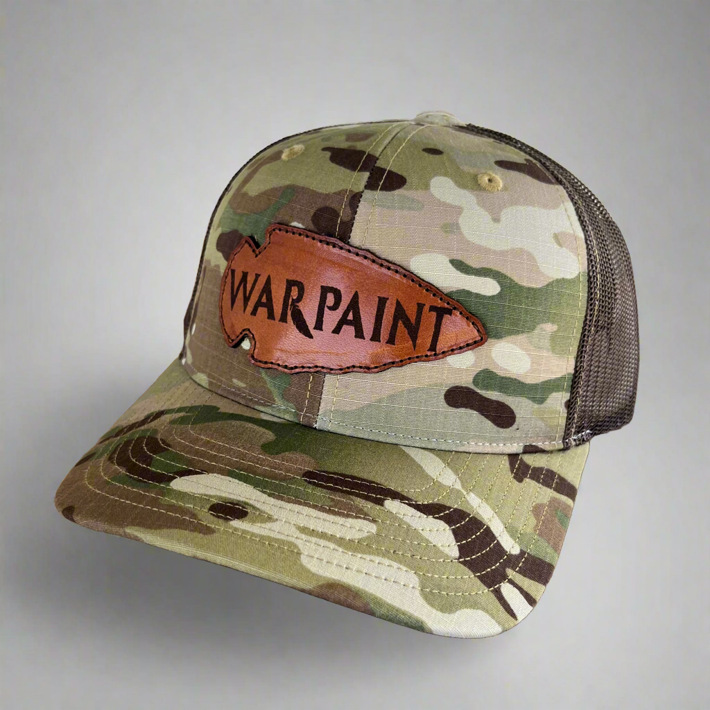Warpaint Leather Patch Hat - Multicam